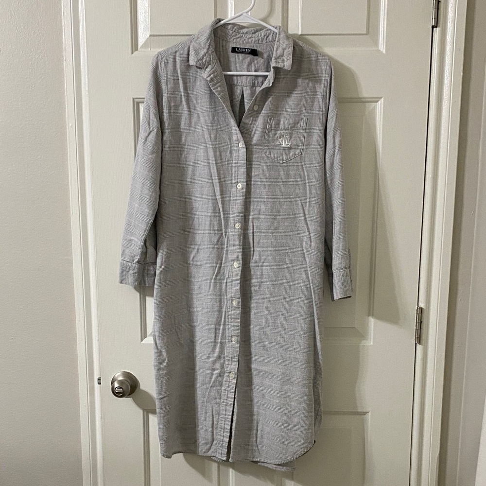 Lauren Ralph Lauren Gray Nightshirt Pajama
